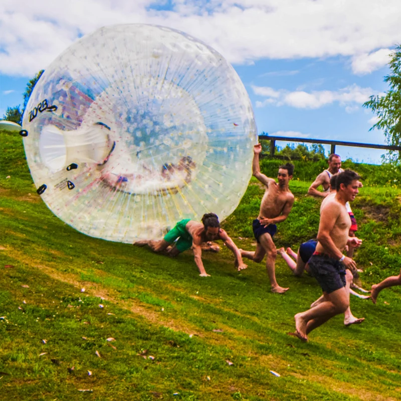 Бесплатная доставка 2 5 м катающийся шар на траве надувной бампер шар/Зорб