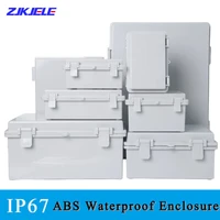 abs waterproof plastic enclosure electrical distribution box electrical junction box outdoor sealed switch power case with hasp