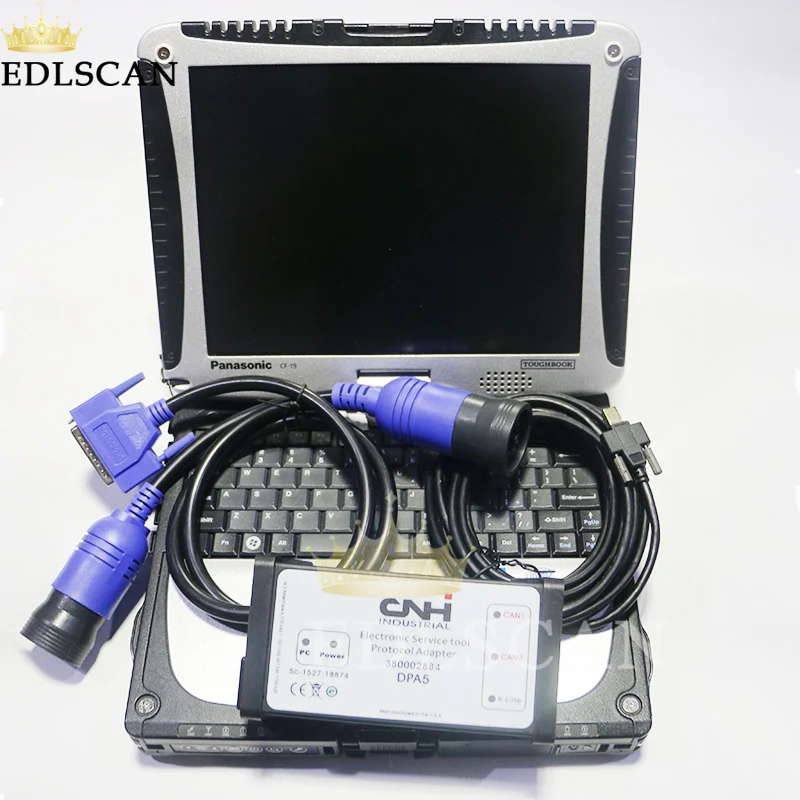 Комплект Диагностики CNH EST адаптер DPA5 с ноутбуком 9 2 Engineering + CF19|Анализатор