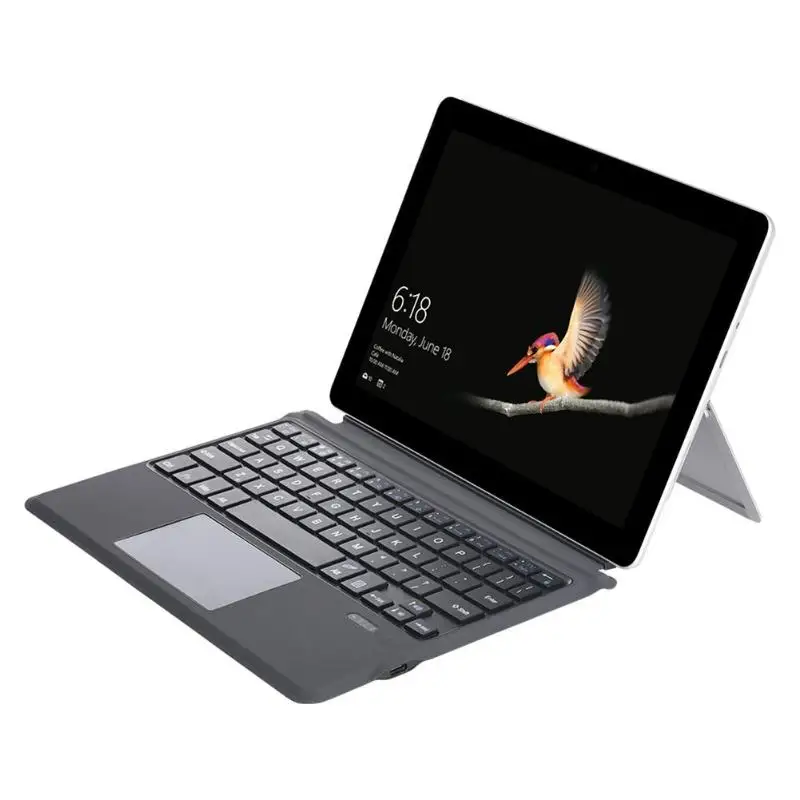 10 inch no Backlit Для microsoft Surface Pro 6/5/4/3 Bluetooth Беспроводной клавиатура 12 дюймов ультратонкий беспроводной планшетный ПК клавиатура для IOS планшетный ПК с системой андроида - Цвет: 10 inch no Backlit