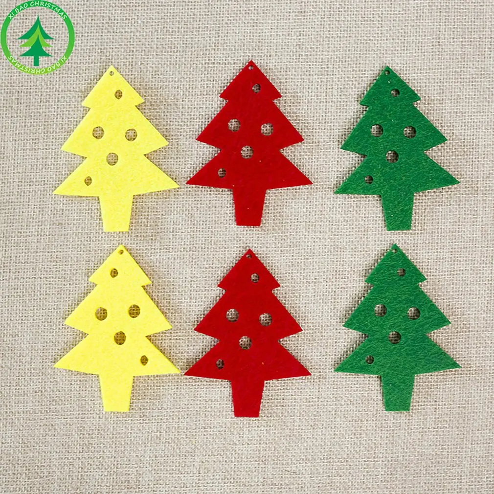 Товары для рождественского декора нетканые тканевые висячие украшения