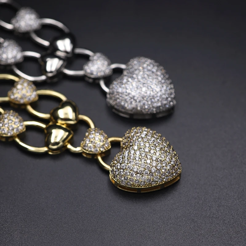 Мода большой стильный элегантный кулон &quotСердечко&quot &amp браслет Высокое