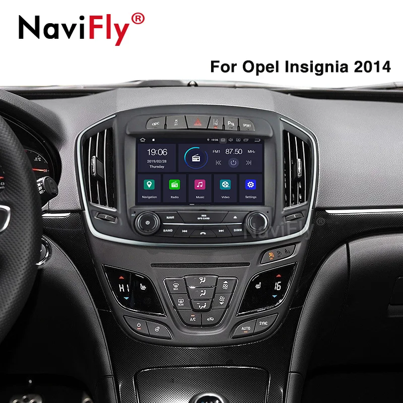 NaviFly Android 9,0 автомобильный DVD gps навигатор плеер для Opel Vauxhall Insignia Автомобильный Радио стерео плеер Поддержка wifi BT