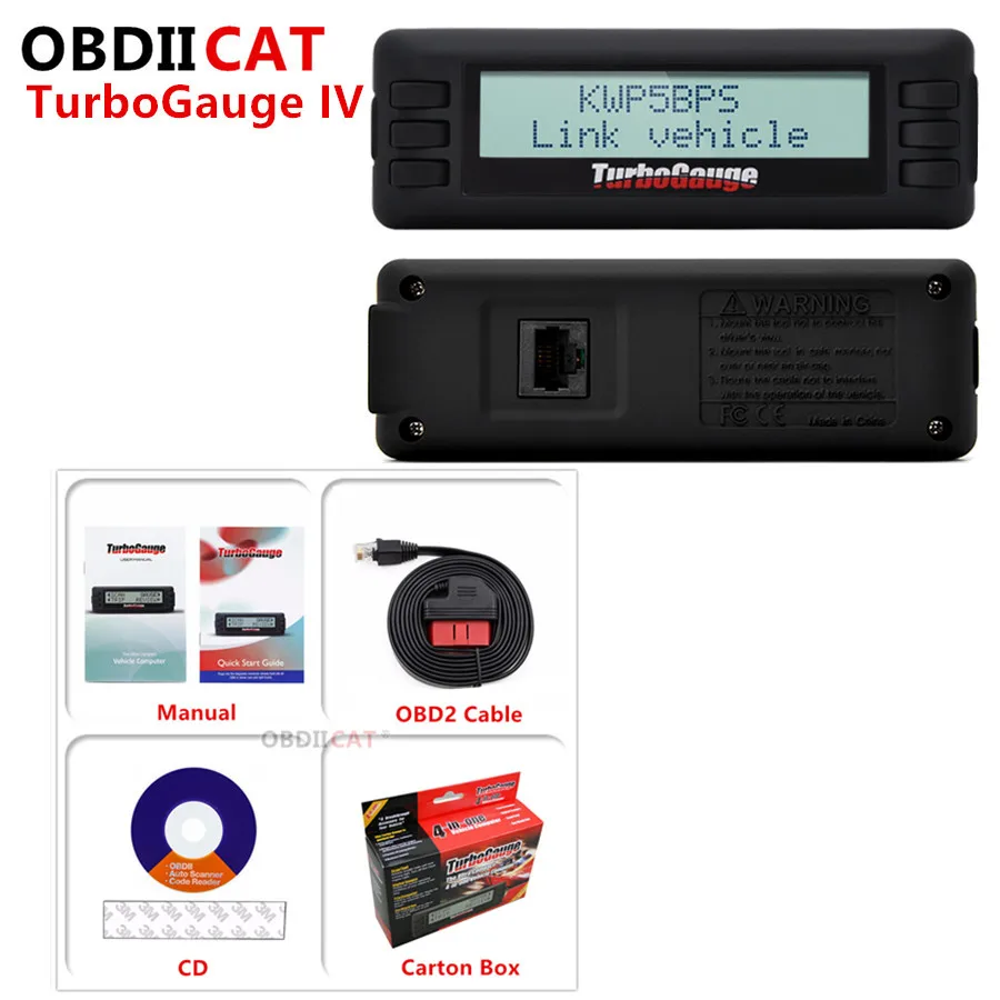 Turbogauge IV сверхкомпактный 4 в 1 автомобильный компьютер OBDII/EOBD Автомобильный