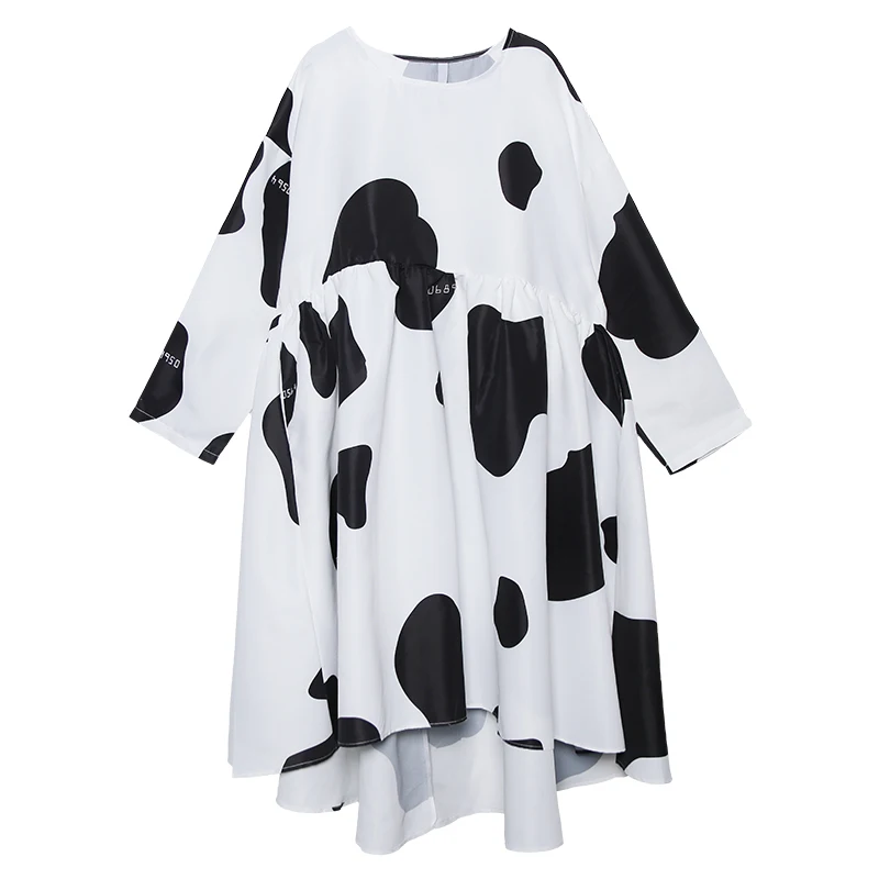 XITAO/большие размеры платье с разрезом женское корейское Модное Новое Платье