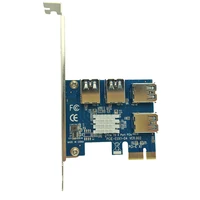 hot sale pcie pci e pci express 1x to 16x riser card 1 to 4 usb3 0 multiplier hub adapter for bitcoin mining miner mining device