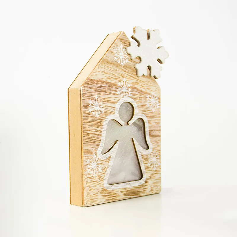 Рождественские украшения новые деревянные доски Снеговики лося Ангел формы