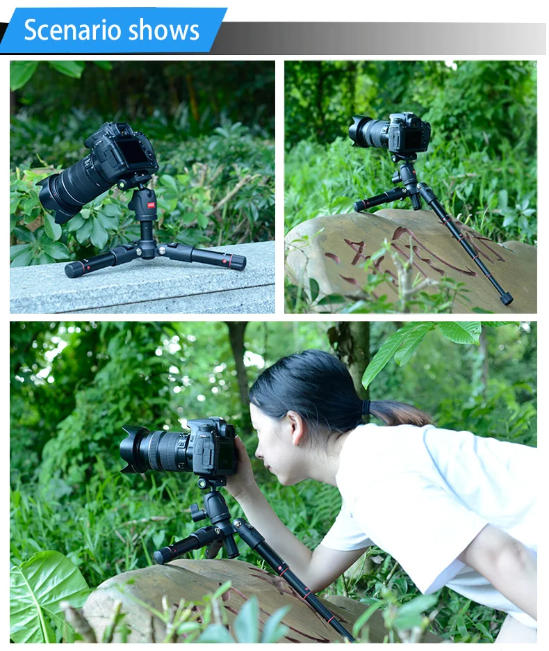 BEXIN мини-штатив dslr настольная камера подставка для телефона штатив Гибкий портативный складной дорожный штатив для dslr камеры с мини-шаровой головкой