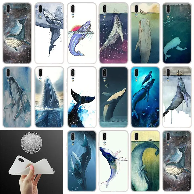 Мягкий силиконовый чехол для телефона с акварельным Китом Huawei P30 P20 P30Pro P10 P9 P8 Plus Lite