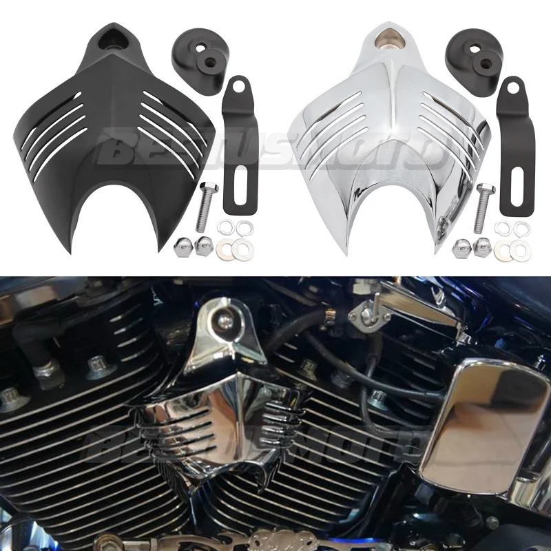 Мотоциклетная алюминиевая крышка для Harley Bad Boy FXSTSB Cross Bones FLSTSB Dyna Fat Bob FXDF Street FXDB Wide