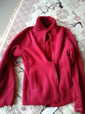 Winter Large Size Plus Velvet Reversible Jacket Men Women Outdoor Trekking Hiking Climbing Coat Sports Thermal Fleece Clothes