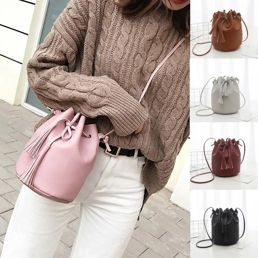 Женская милая сумка через плечо мешок на шнурке ретро дикая простая повседневная