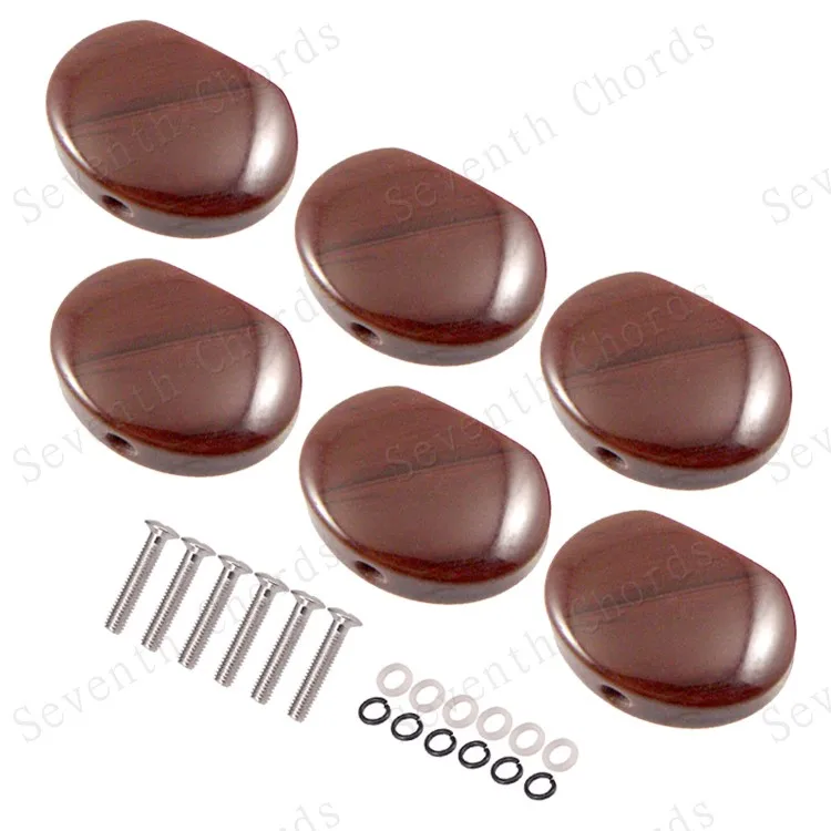 6 шт. каучуковые большие овальные колышки для настройки гитары ключи тюнеры