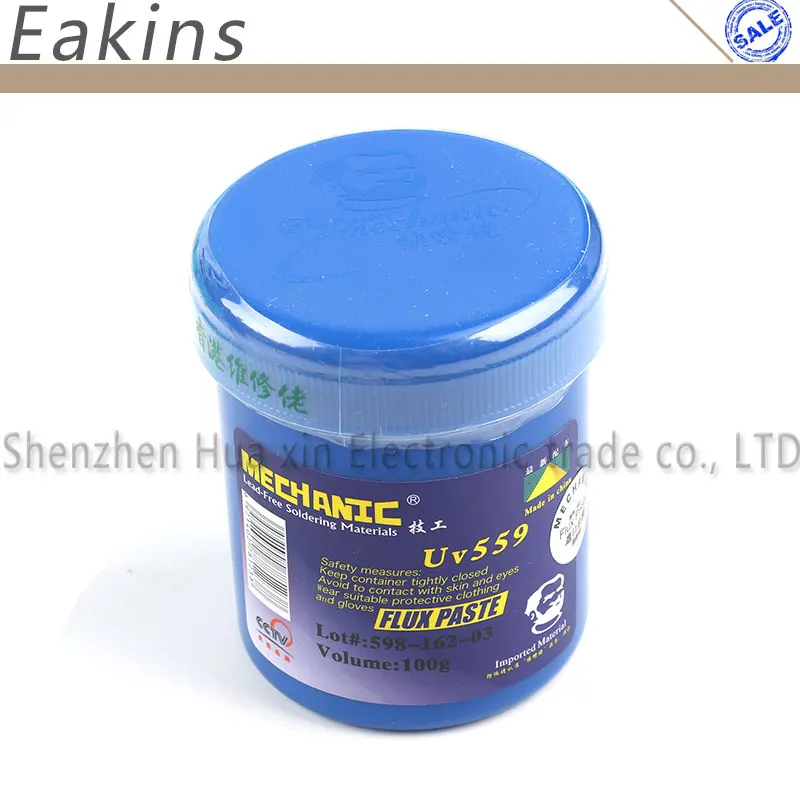 Пастообразный флюс MECHANIC 100g UV223 + UV559 паста с бесплатной очисткой для реболлинга BGA