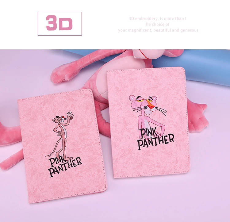 3D Cartoon Embroidery Case cover For Apple New 2017 2018 ipad 9.7/Air 1/Air 2 case -PU leather Smart Awake Sleep Flip YCJOYZW | Компьютеры