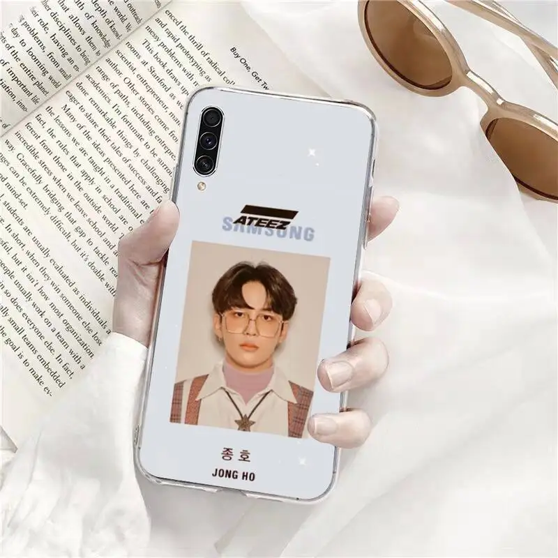 

Ateez Kpop song mingi Phone Case Transparent for Samsung A71 S9 10 20 HUAWEI p30 40 honor 10i 8x xiaomi note 8 Pro 10t 11