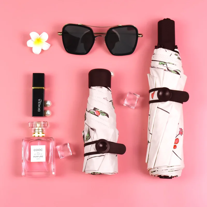 Новый двухслойный складной зонт три/пять автоматический с защитой от УФ лучей