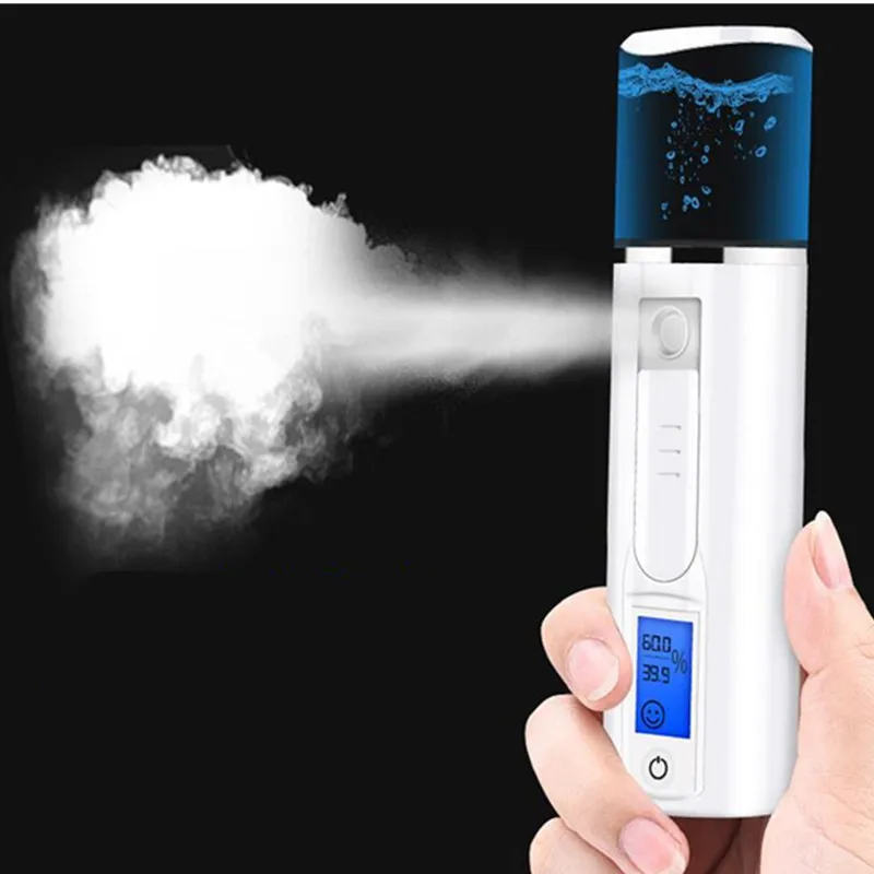 

Protable Mini Nano Mist Facial Steamer Spray Spa Moisturizing Hydrating Mist Sprayer Humidifier Skin Tester Skin Care 40#1210