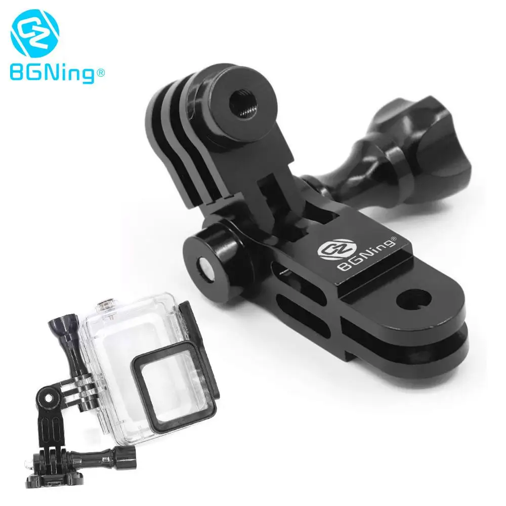 Алюминиевый Поворотный кронштейн BGNing для GOPRO Hero Session 8 7 6 5 OSMO MAX спортивной камеры