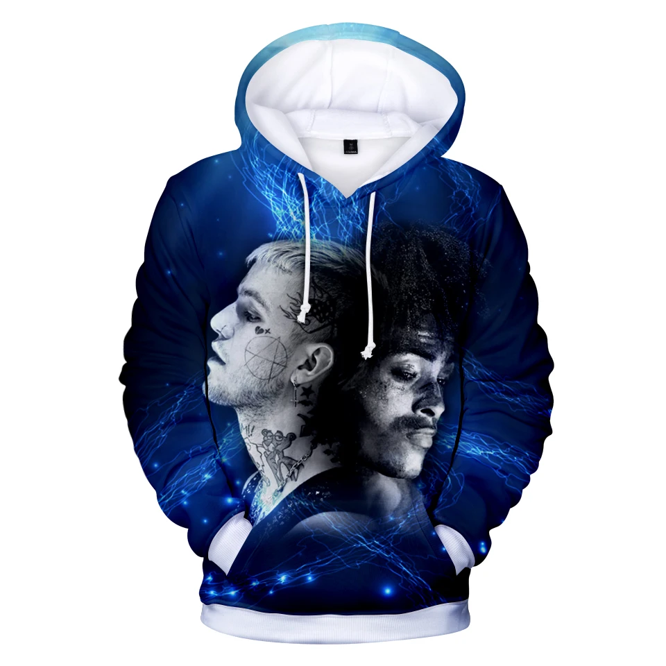 XXXTentacion 3D Hoodies Men's Women Fashion Casual Hip Hop Streetwear Hoodie Rapper Print Men Fall/Winter Sweatshirt Top | Мужская