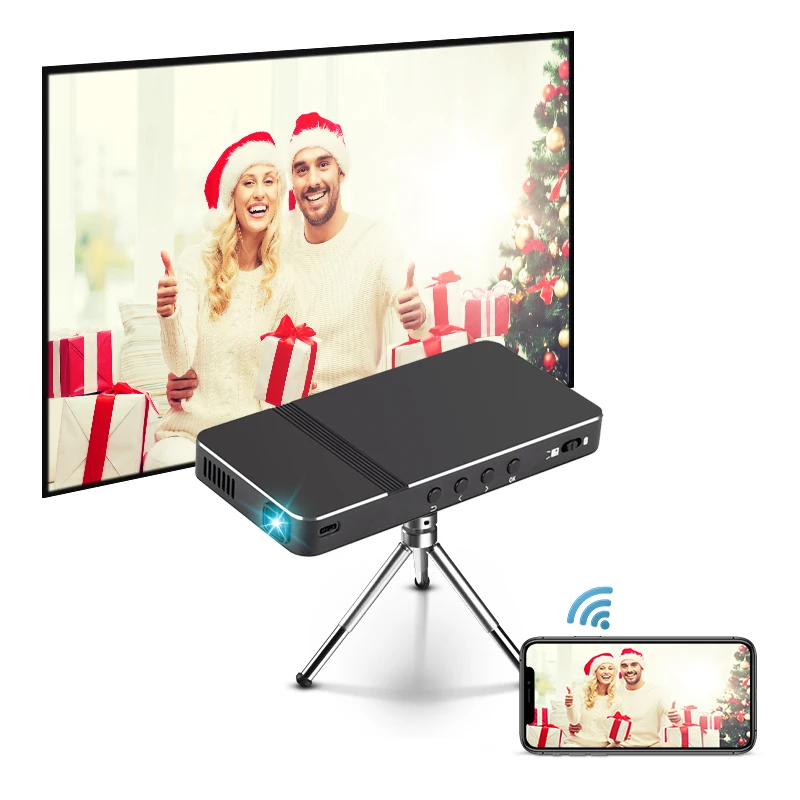 

mobile phone charging projection all in one Outdoor camping pocket projector home theater christmas projectors