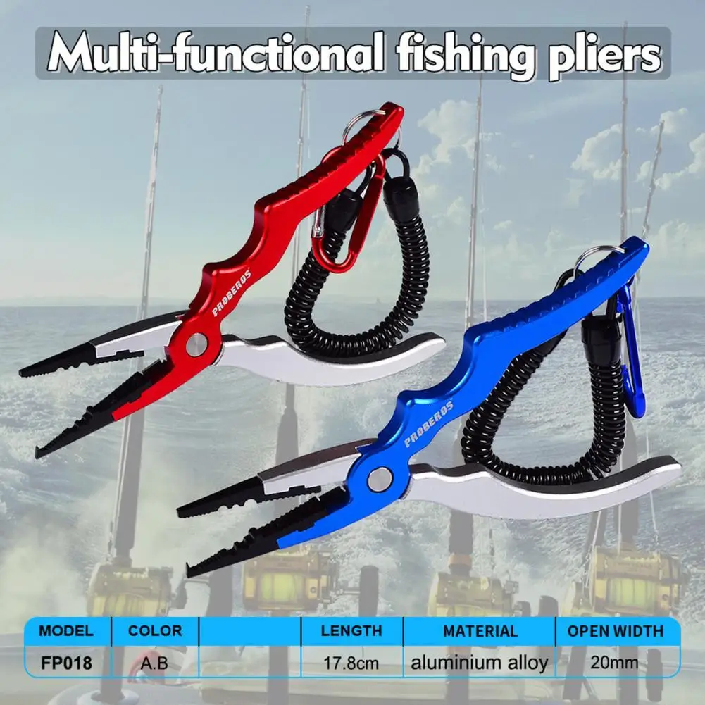 

Плоскогубцы для приманки, антикоррозийный удобный захват, головка из титанового сплава с замком, рыболовные плоскогубцы, аксессуары для улицы