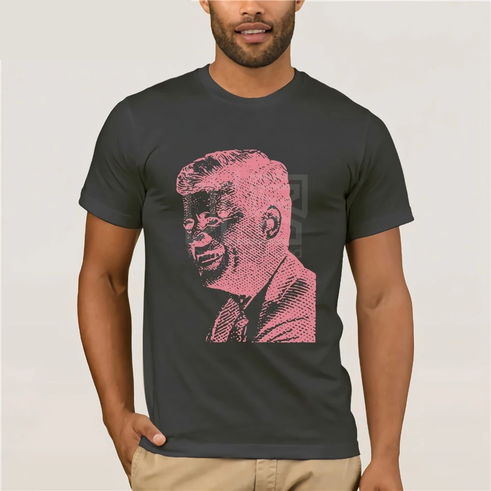John F Kennedy T-Shirt Vintage JFK American President Tee men's T-shirt Clothes Popular Crewneck 100% Cotton Tees | Мужская одежда