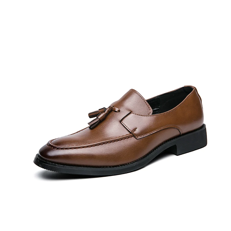 

Large Size Concise Tassel Men's Shoes Designers Loafers Fashion Casual Business Leather Shoes Elegant Minimalist Shoes for Men