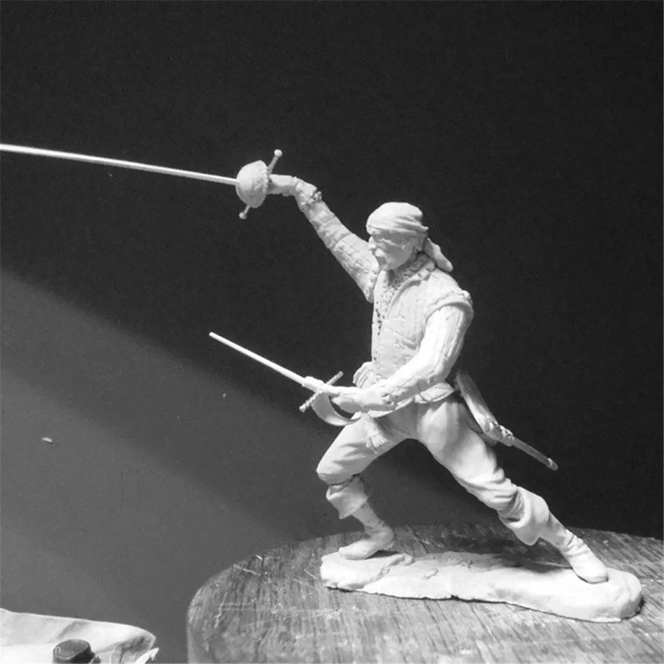 1/24 масштабная модель набор из смолы Самурайские сборные модели Duellant Фигурка