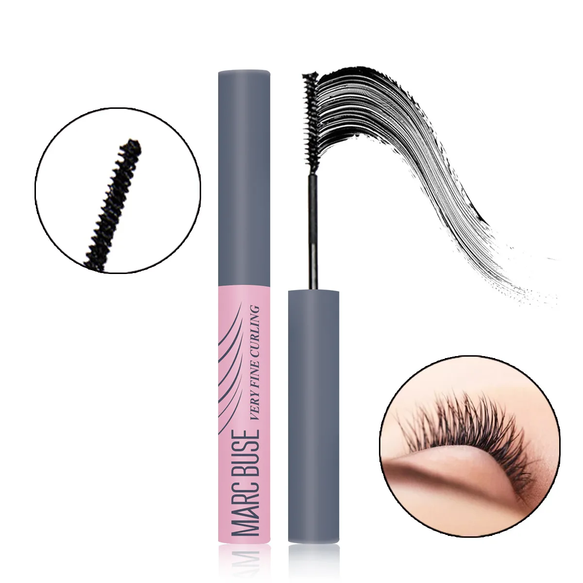 

Fine Detail Mascara Brush Waterproof Lengthening Not Smudge Tiny Lunder Mascara