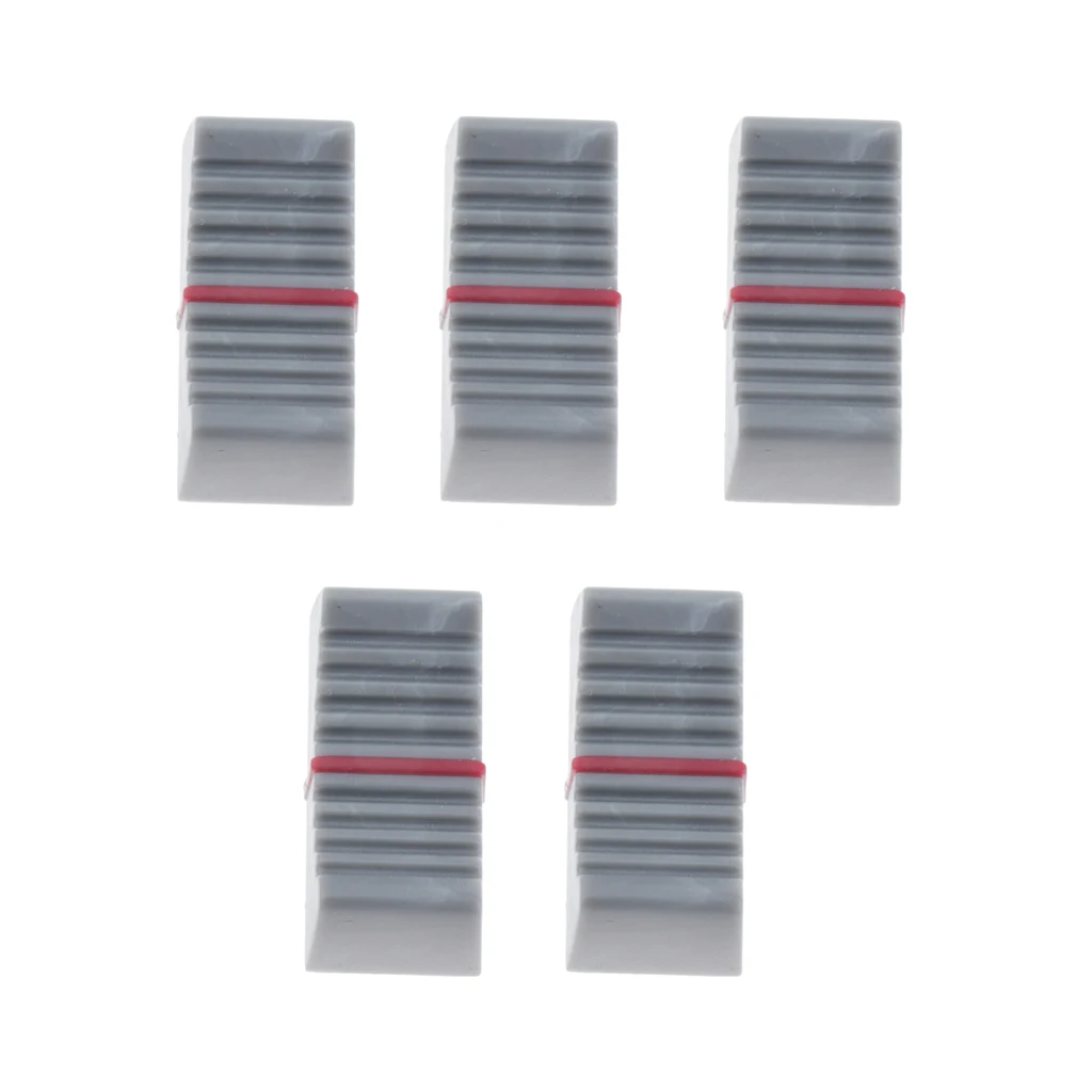 5x Knob Caps Slide Potentiometer Mixer Fader Cap Red/Dark Gray/Light Gray | Спорт и развлечения