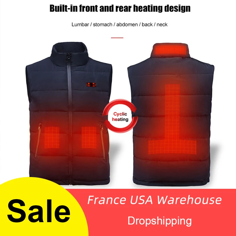 Горячая Распродажа жилет с подогревом от usb уличная жилетка электрическим зимняя