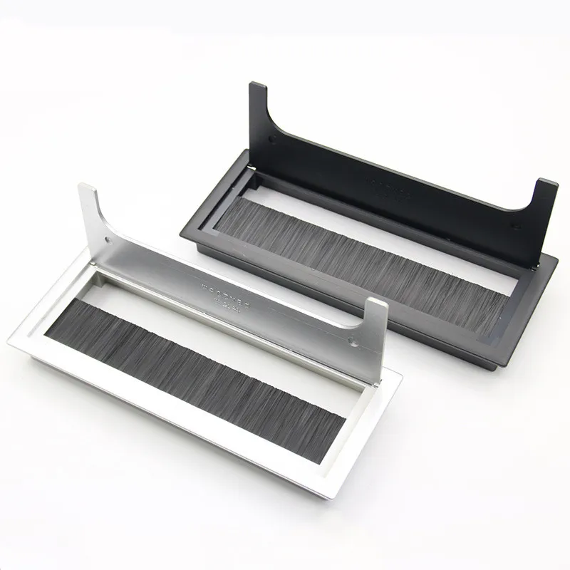 Квадратная Прямоугольная алюминиевая крышка для офисного стола ПК провод шкафа