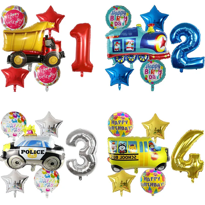 6 шт. с изображениями мультипликационных персонажей воздушный шар в форме