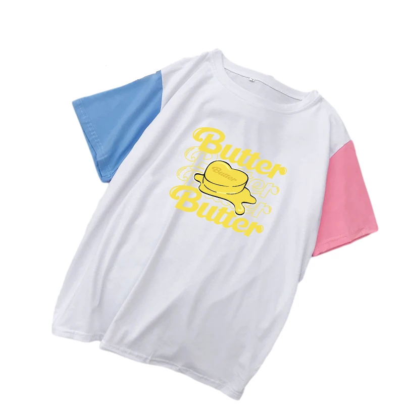 

Заклинание Цвет женская футболка Bangtan Boys масло с принтом хлопковая футболка на каждый день в Корейском стиле Kpop модные Kawaii Женская y2k верхня...