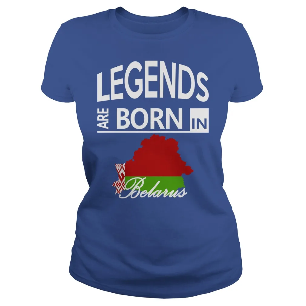 

Legends Are Born In Belarus Cool Belarussian Gift Women's T-Shirt