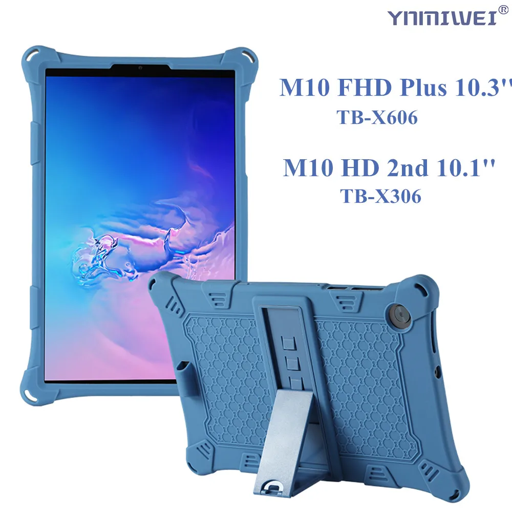 

Tablet Case for Lenovo Tab M10 HD 2nd Gen TB-X306X/F Soft Silicon Stand Cover for Lenovo Tab M10 Fhd Plus TB-X606F/X Case Tablet