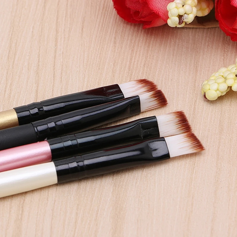 Красота угловая кисть для бровей подводка глаз тени век Макияж инструмент