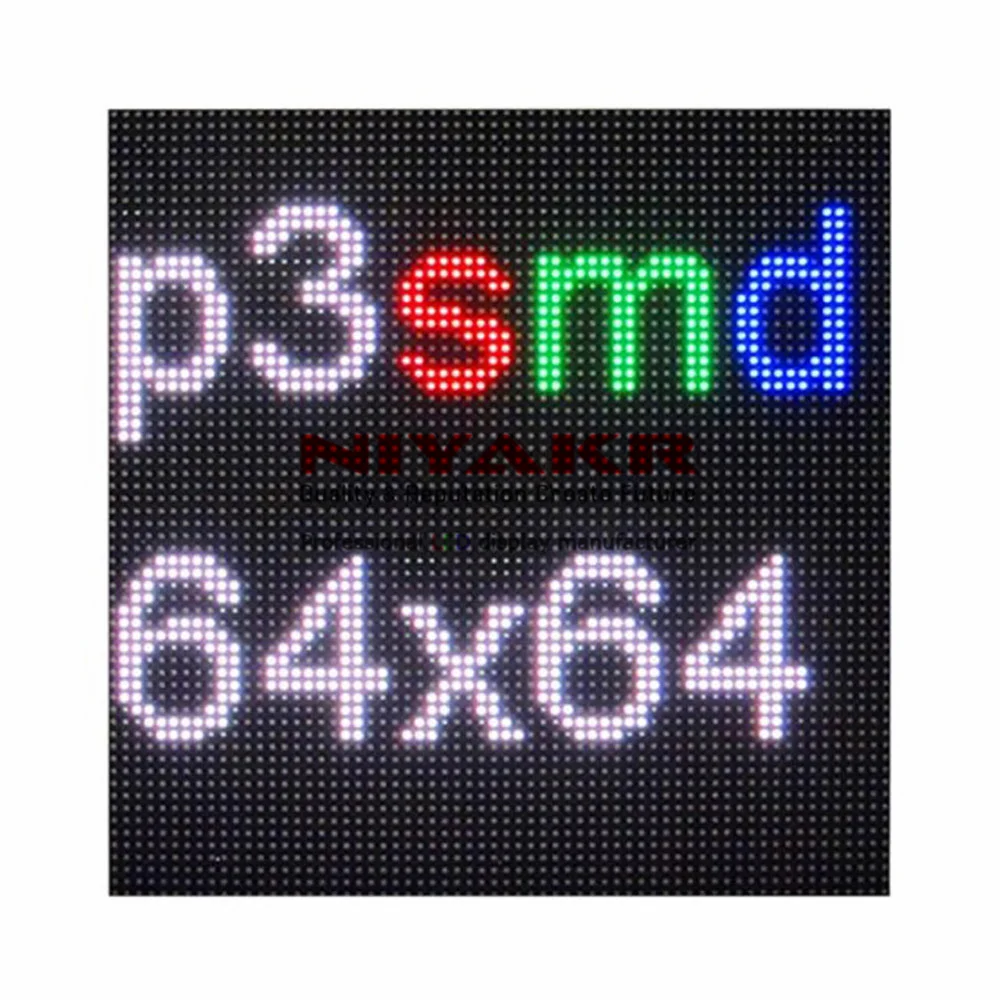 Светодиодная матрица 64x64 полноцветный видео светодиодный дисплей модуль p3 Smd Rgb