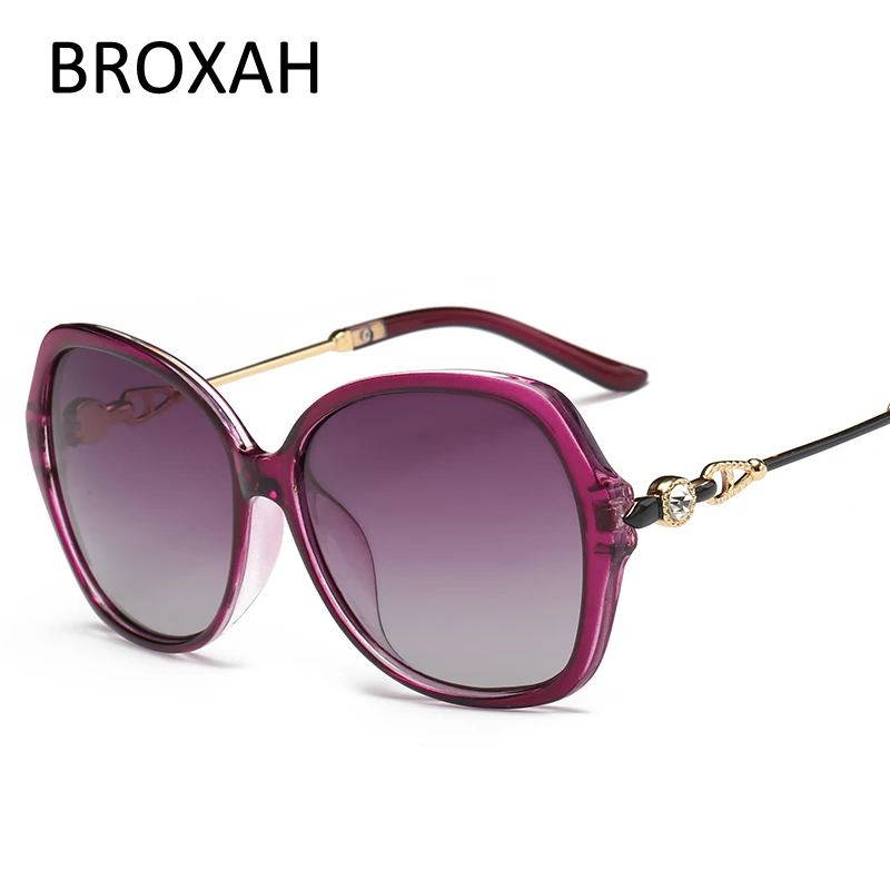 Модные женские поляризационные солнцезащитные очки для женщин Пластиковые