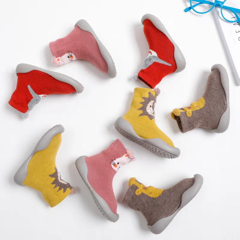 Обувь для малышей носки обувь первых шагов маленьких девочек и мальчиков детская