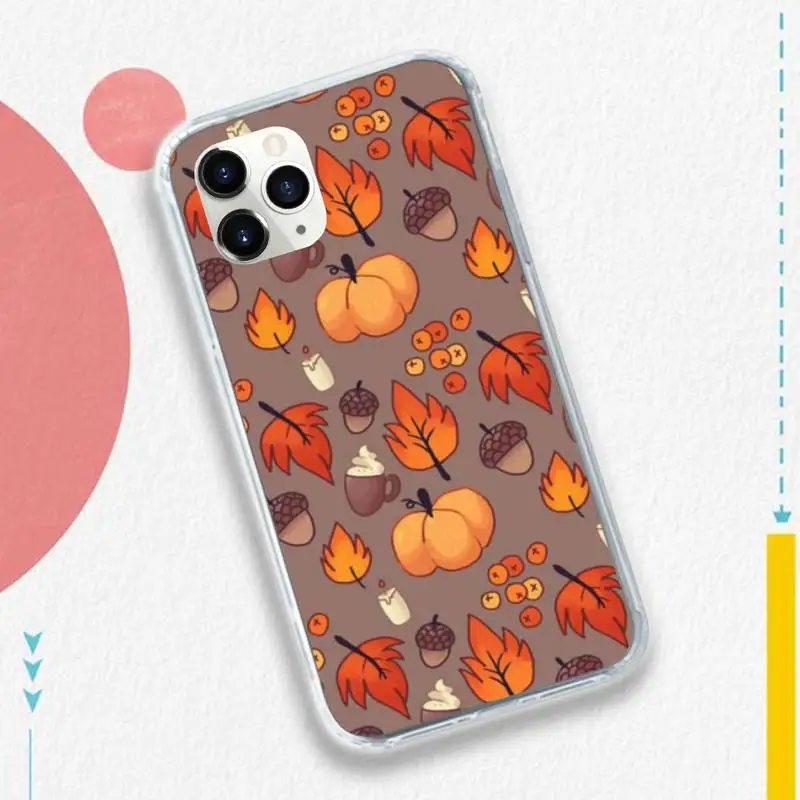 

Pumpkin happy autumn fall Phone Case for iPhone 11 12 pro XS MAX 8 7 6 6S Plus X 5S SE 2020 XR