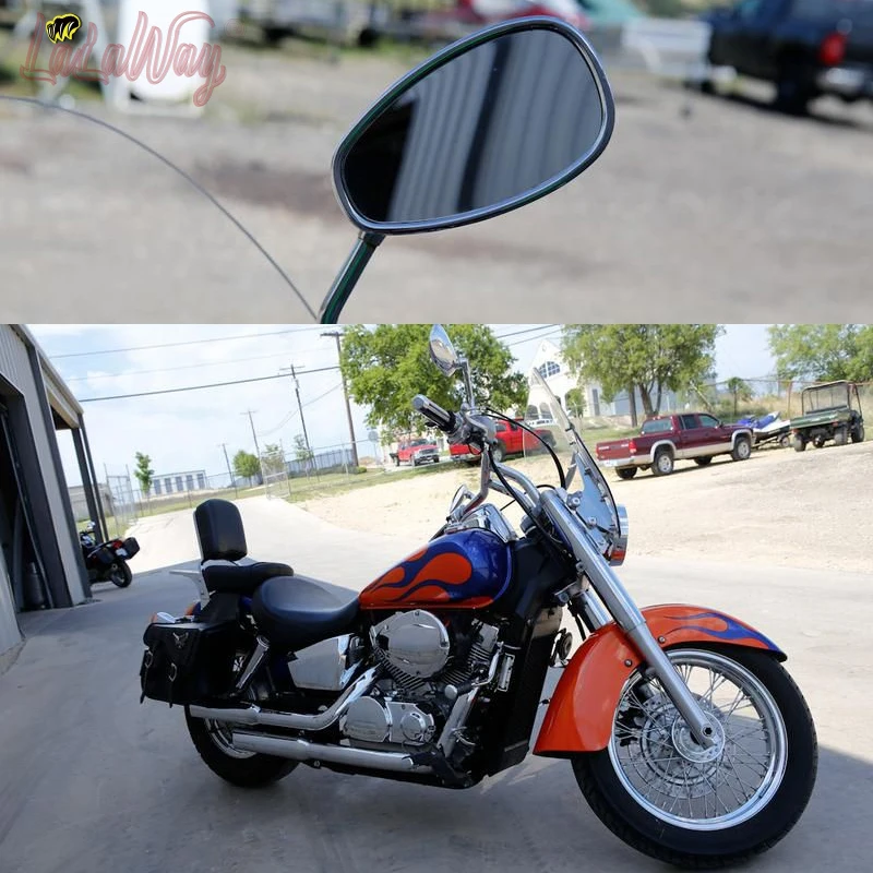 Универсальные мотоциклетные зеркала заднего вида 10 мм для скутера Honda Suzuki shadow Yamaha