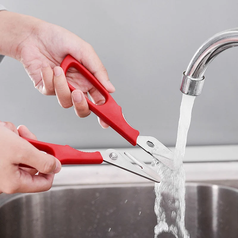 

Stainless Steel Seafood Scissors Lobster Fish Shrimp Crab Seafood Scissors Detachable Shears Snip Shells Kitchen Cooking Tools