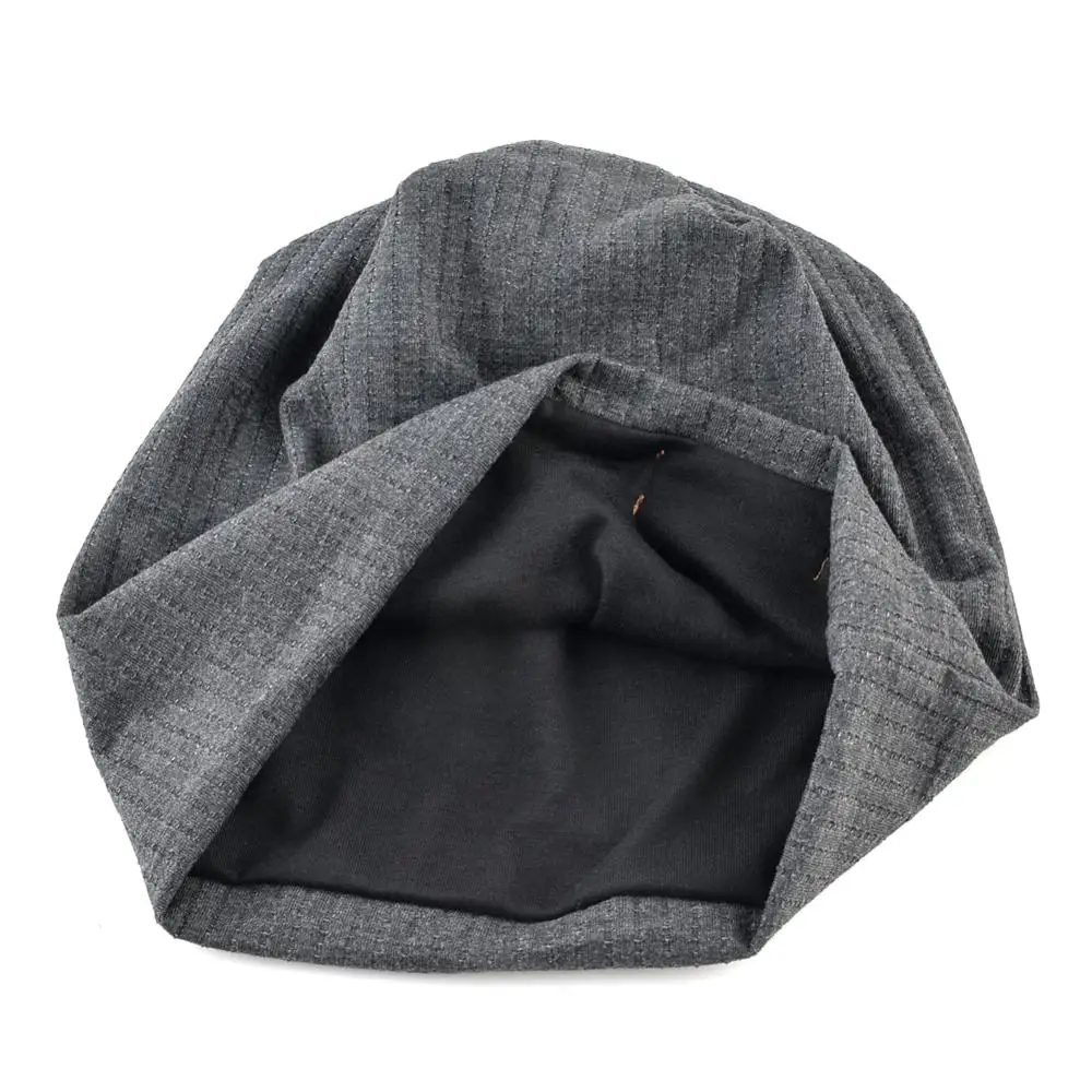 Женская шапка Осенняя одноцветная тюрбаны женские весенние модные шапочки с