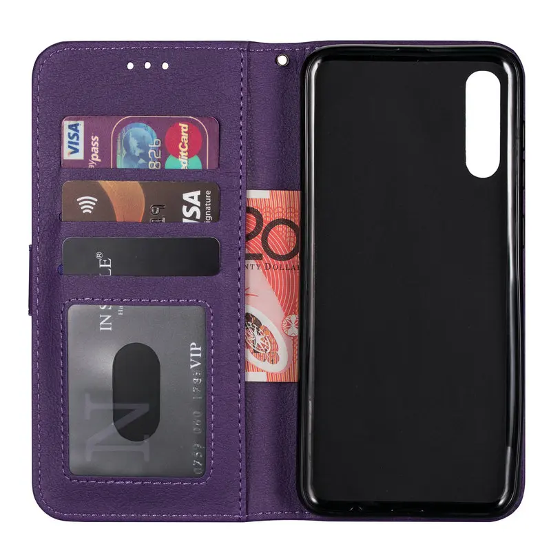 Роскошный кожаный флип-чехол для samsung A70 чехол A50 samsung A7 чехол A30s A20e A10s кошелек для samsung Galaxy A50 S Чехол A 70
