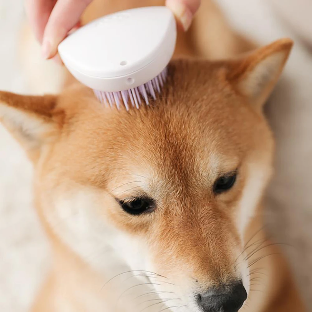 

New Pet Dog Bath Brush Comb SPA Massage Brush Shower Hair Removal Comb For Dogs Cats Cleaning Grooming Tool