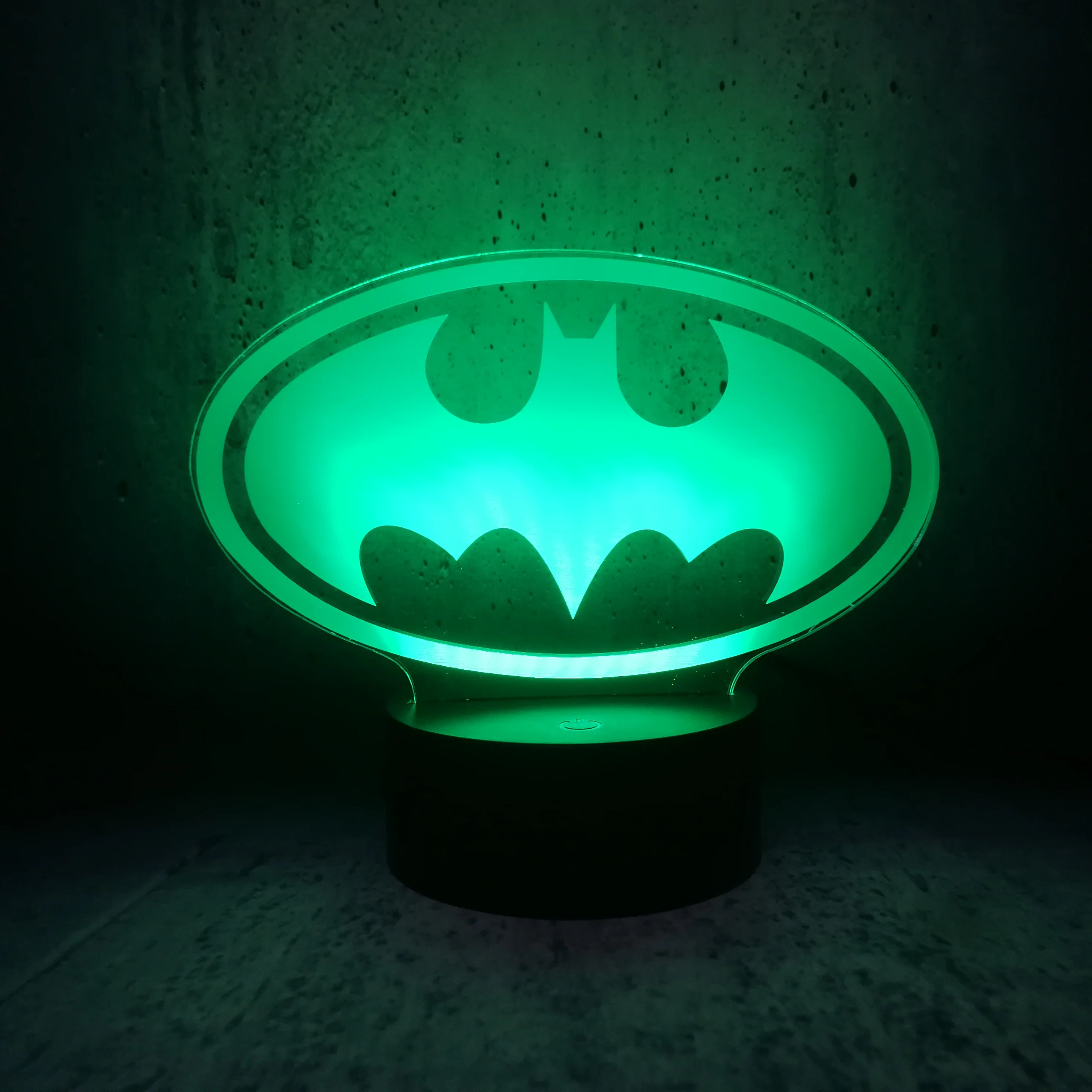 Принт Бэтмен атмосфера 3D USB светодиодный светильник рисунок красочное украшение ночник креативный домашний декор Ночная лампа лава lampara