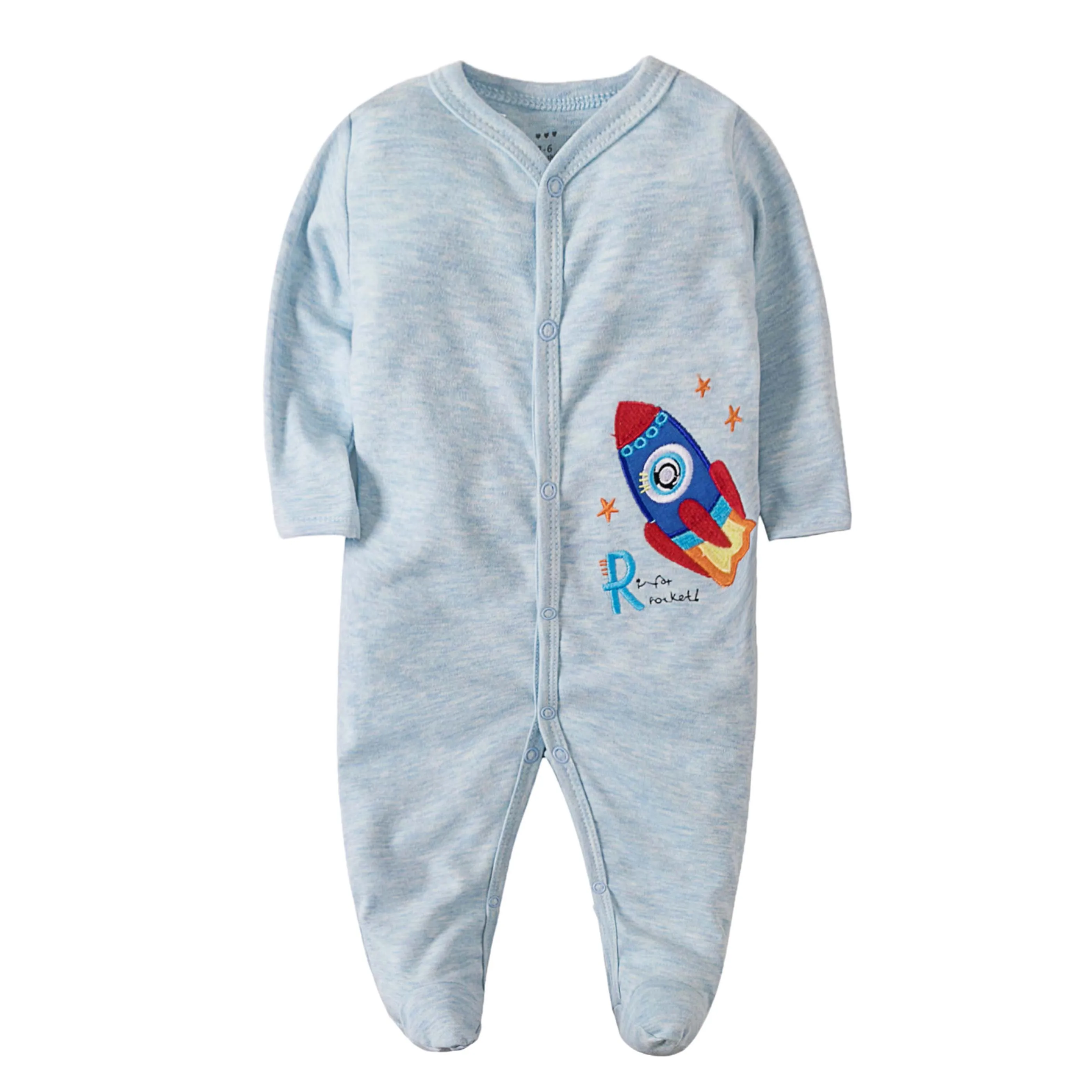 

Wholesale Baby Rompers Newborn Baby Girls Boys Clothes 100% Cotton Long Sleeves Baby Pajamas Cartoon Printed Baby's Sets