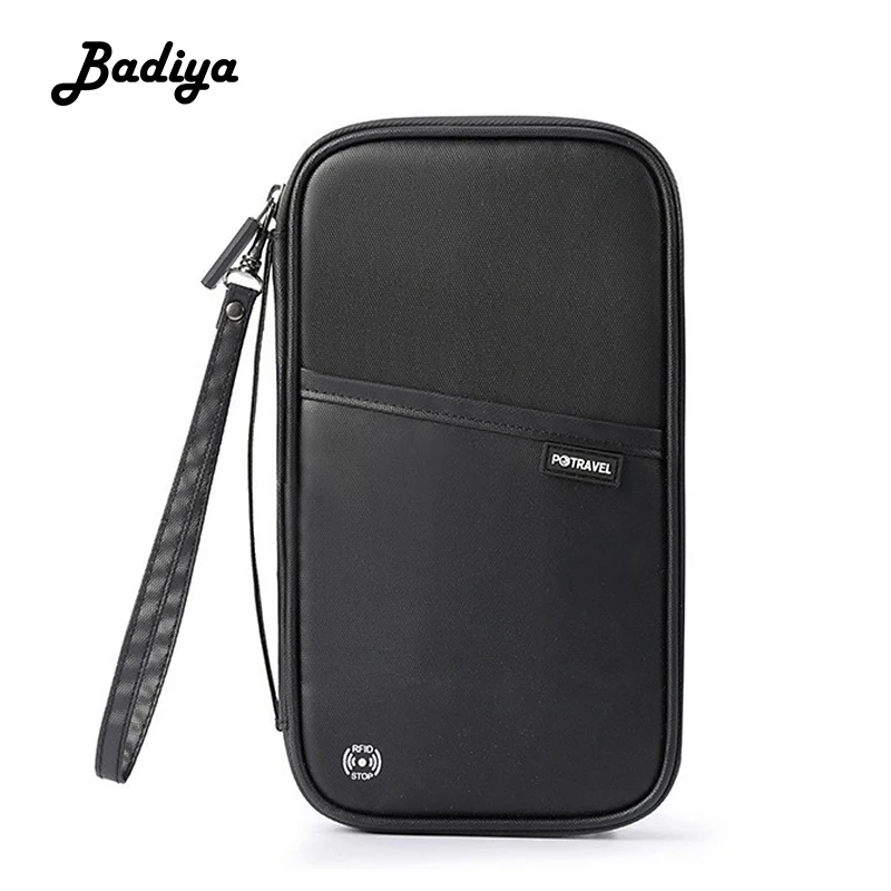 Многофункциональный водонепроницаемый держатель для паспорта RFID Одноцветный